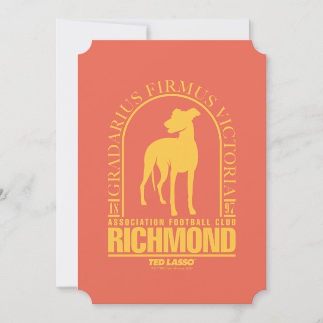 Ted Lasso | AFC Richmond Gold Arted Logo Mitteilungskarte (Vorderseite)