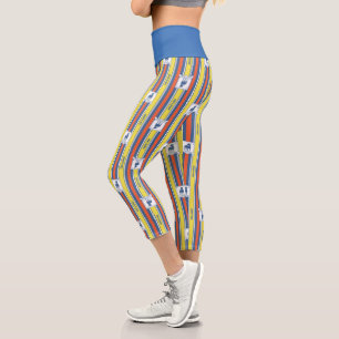 Ted Lasso   AFC Richmond Logo Streifenmuster Capri Leggings