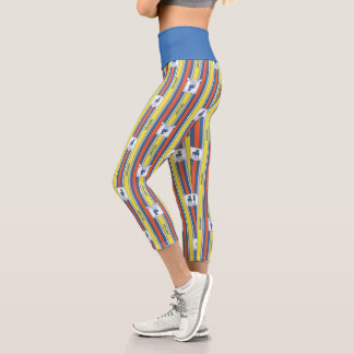 Ted Lasso | AFC Richmond Logo Streifenmuster Capri Leggings