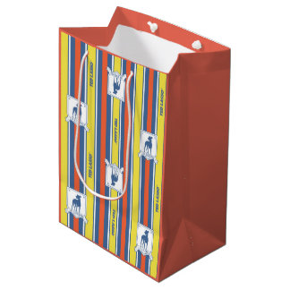 Ted Lasso | AFC Richmond Logo Streifenmuster Mittlere Geschenktüte