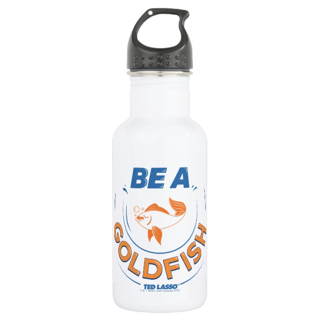 Ted Lasso | Be A Goldfish Edelstahlflasche (Vorderseite)