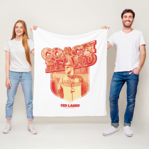 Ted Lasso   Coach Beard Badge Fleecedecke