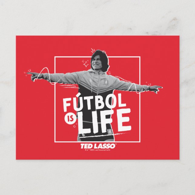 Ted Lasso | Dani Rojas Fútbol is Life Postkarte (Vorderseite)