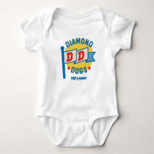 Ted Lasso   Diamond Hogs Pennant Graphic Baby Strampler