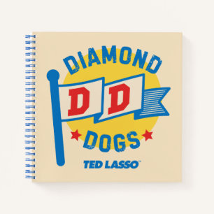 Ted Lasso Diamond Hogs Pennant Graphic Notizbuch