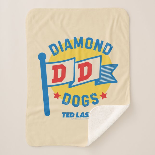 Ted Lasso | Diamond Hogs Pennant Graphic Sherpadecke (Vorderseite)