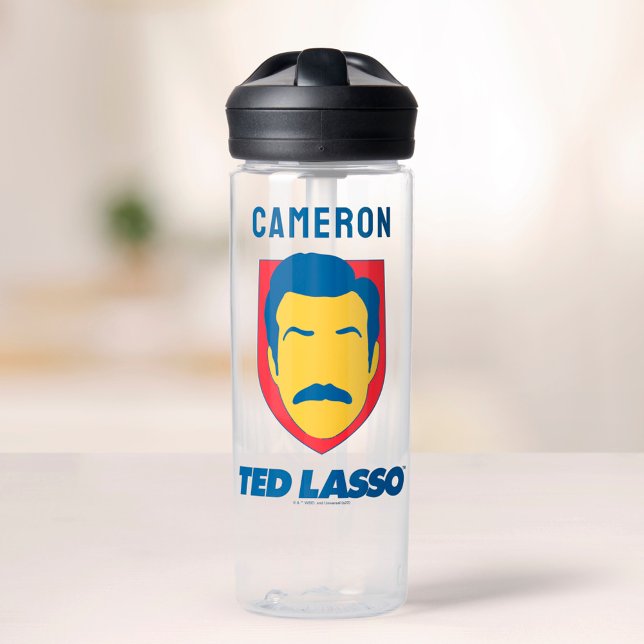 Ted Lasso | Face Icon | Name hinzufügen Trinkflasche (Von Creator hochgeladen)