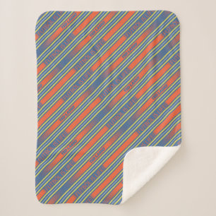 Ted Lasso Fútbol is Life Stripe Pattern Sherpadecke