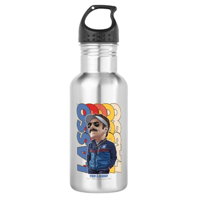 Ted Lasso | Lasso Bobblehead Edelstahlflasche (Vorderseite)