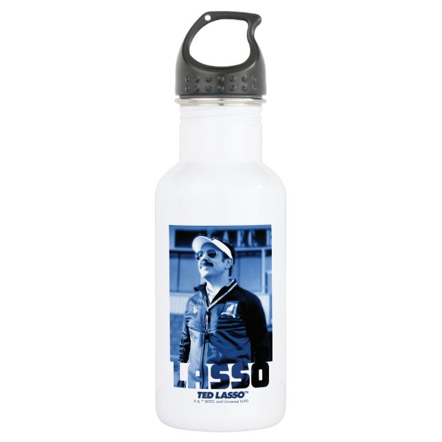 Ted Lasso | Lasso Photo Portrait Graphic Edelstahlflasche (Vorderseite)