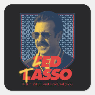 Ted Lasso | Led Tasso Abzeichen Quadratischer Aufkleber