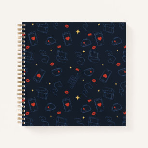 Ted Lasso   Muster für Tee und Biscuit-Symbol Notizbuch