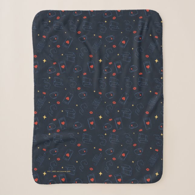 Ted Lasso | Muster für Tee und Biscuit-Symbol Sherpadecke (Vorderseite)