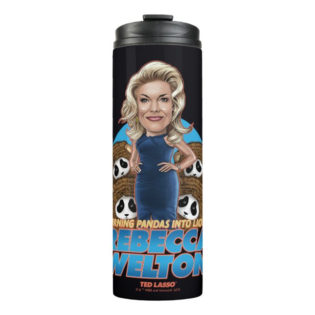 Ted Lasso | Rebecca Welton Bobblehead Thermosbecher (Vorderseite)