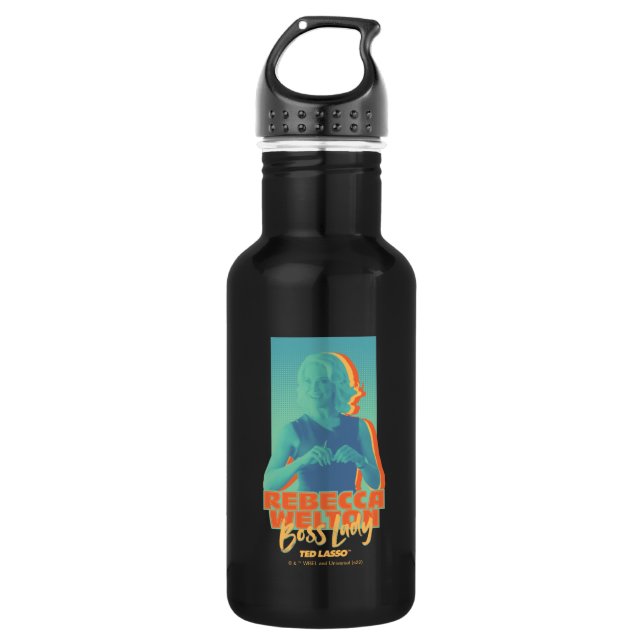 Ted Lasso | Rebecca Welton Boss Lady Graphic Edelstahlflasche (Vorderseite)