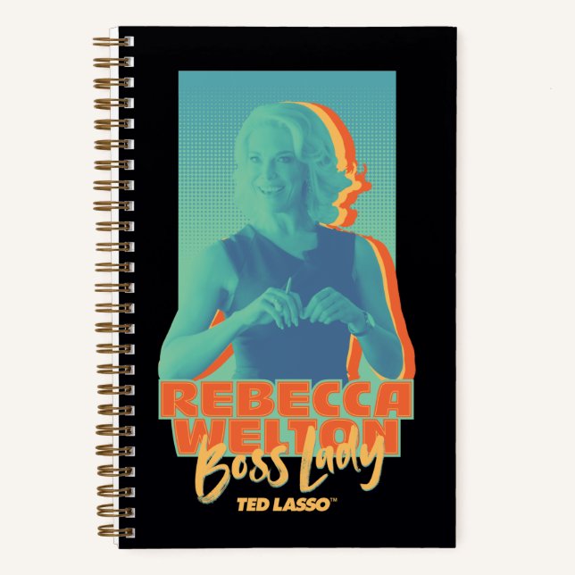 Ted Lasso | Rebecca Welton Boss Lady Graphic Notizbuch (Vorderseite)