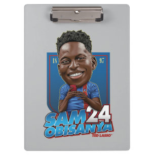 Ted Lasso Sam Obisanya Bobblehead Klemmbrett