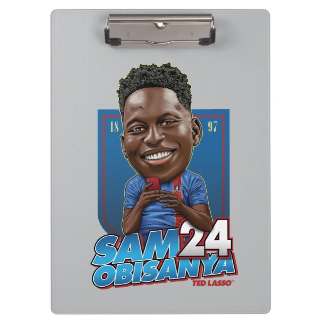 Ted Lasso | Sam Obisanya Bobblehead Klemmbrett (Vorderseite)