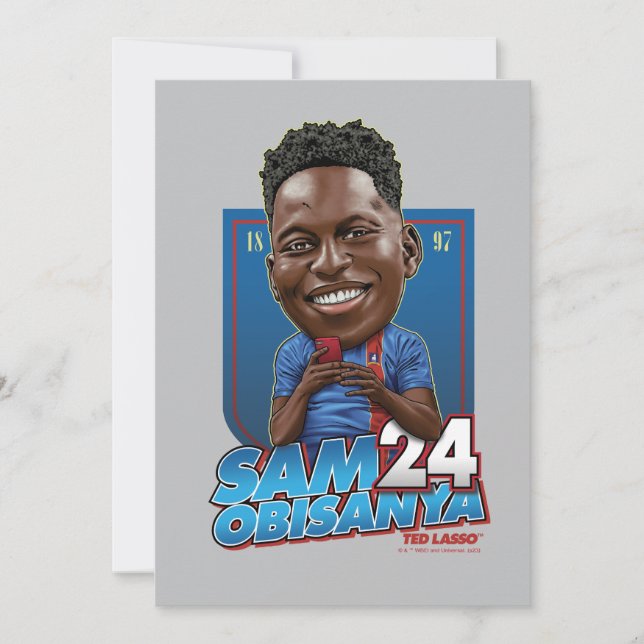 Ted Lasso | Sam Obisanya Bobblehead Mitteilungskarte (Vorderseite)