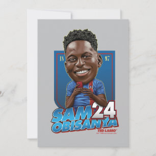 Ted Lasso   Sam Obisanya Bobblehead Mitteilungskarte