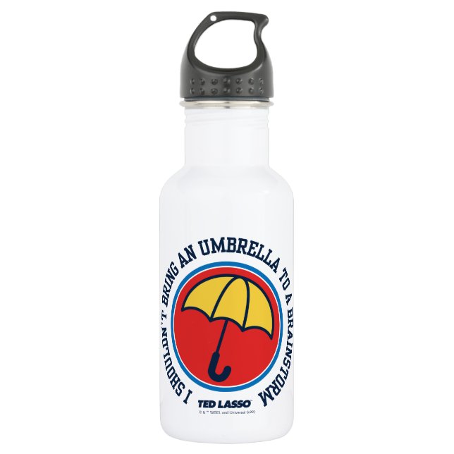 Ted Lasso | Shouldn't Bring Umbrella To Brainstorm Edelstahlflasche (Vorderseite)