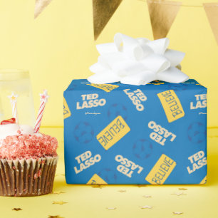 Ted Lasso Soccer Pattern Geschenkpapier