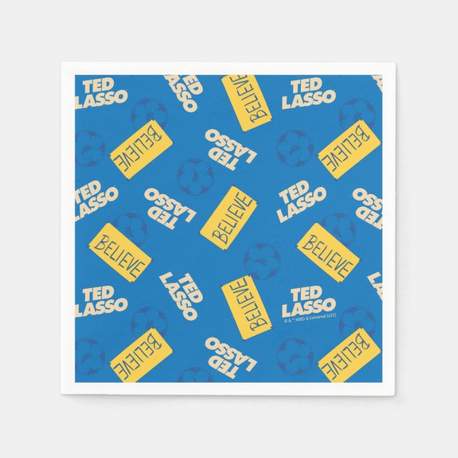 Ted Lasso Soccer Pattern Serviette (Vorderseite)