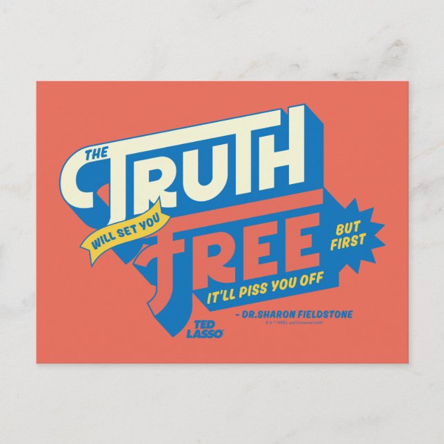 Ted Lasso | The Truth Will Set You Free Postkarte (Vorderseite)