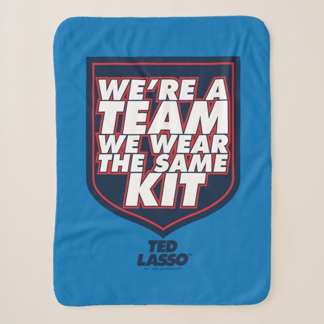 Ted Lasso | We're A Team Typography Graphic Sherpadecke (Vorderseite)