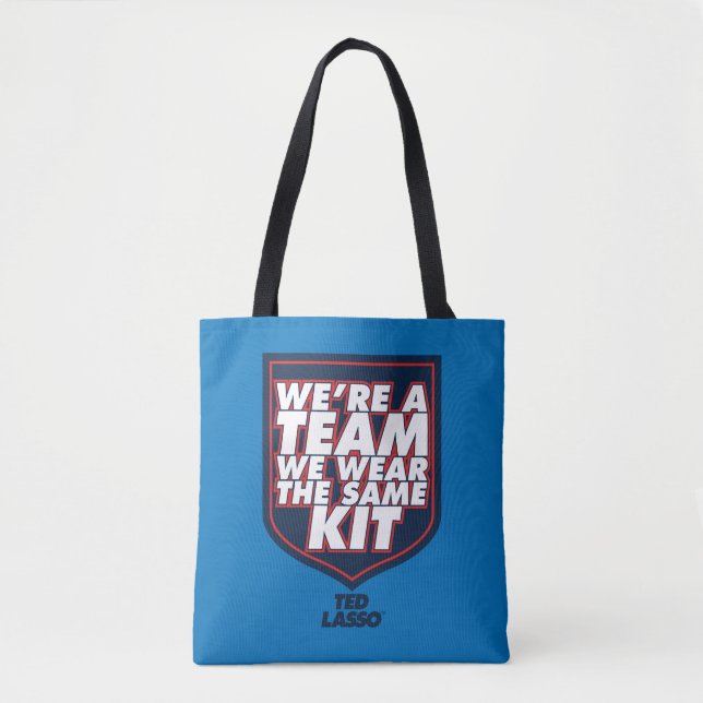Ted Lasso | We're A Team Typography Graphic Tasche (Vorderseite)