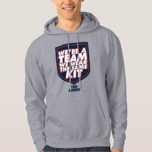 Ted Lasso   Wir sind ein Team Typografy Graphic Hoodie