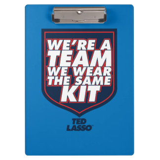 Ted Lasso | Wir sind ein Team Typografy Graphic Klemmbrett