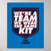 Ted Lasso | Wir sind ein Team Typografy Graphic