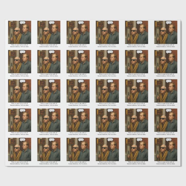 Ted was skim. T-Shirt Geschenkpapier (Flach)