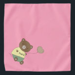 Tedd E. Teddy Bear Personalisiert Pink Pet Halstuch<br><div class="desc">Rosa Untergrund,  niedlicher Teddybär mit rosa Nase... einen Ballon halten. Auf seinem Bauch hat er den Namen deines Haustieres. Die Hintergrundfarbe ist anpassbar,  ebenso wie der Schriftart,  die Farbe des Schriftartes und der Name... über das Menü Bearbeiten. Mach' es dir zu eigen!</div>