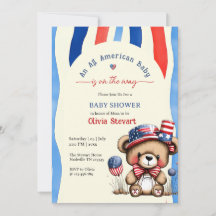 Teddy An All American Baby 4. Juli Baby Shower I