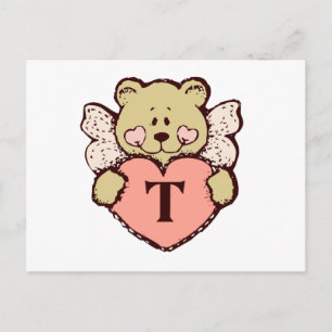 Teddy Angel T Postkarte
