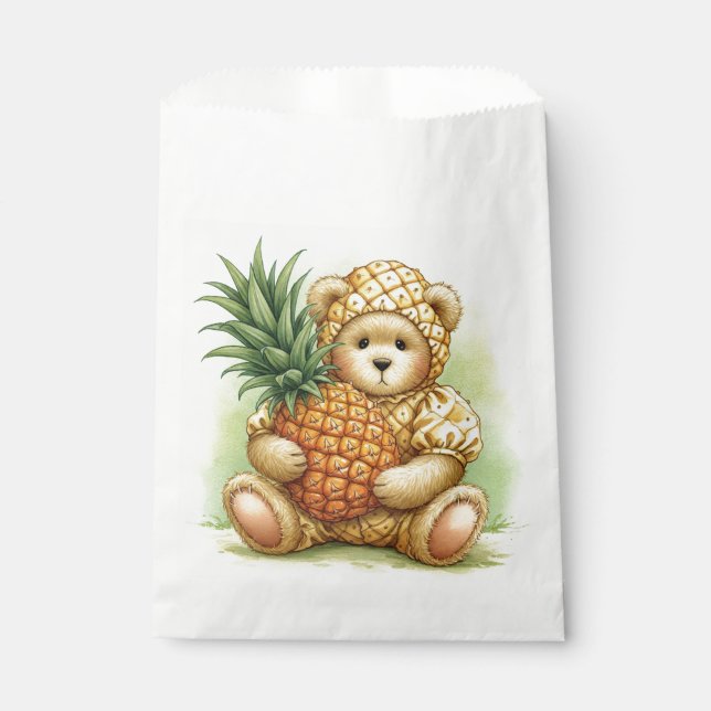 Teddy as a Juicy Pineappy by Natasha Us Geschenktütchen (Vorderseite)