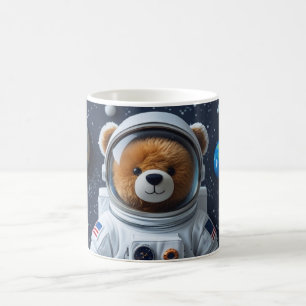 Teddy Astronaut auf Mission bereit Kaffeetasse