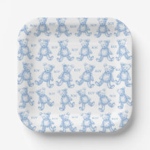 Teddy-Baby-Party-Papierteller