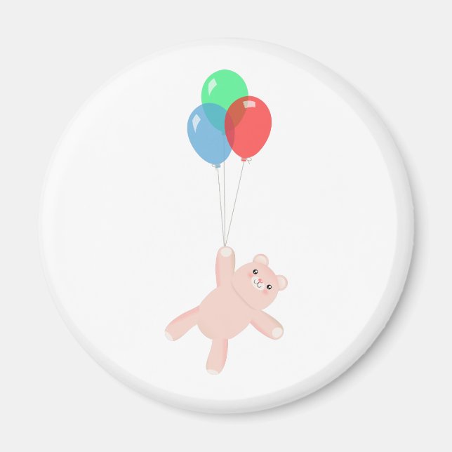 Teddy Balloons Magnet (Vorne)
