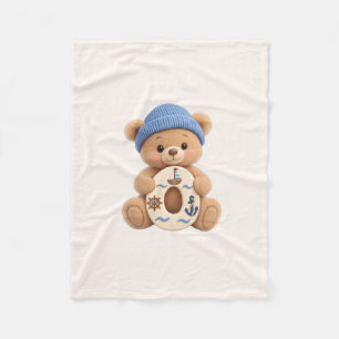 Teddy Bär Anfangsbuchstabe O Baby Jungen Geschenk Fleecedecke