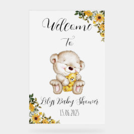 Teddy Bär Baby-Duschgel Acrylschild