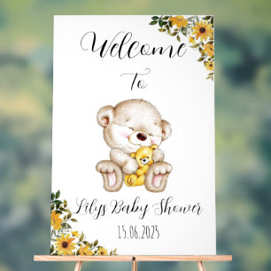 Teddy Bär Baby-Duschgel Acrylschild