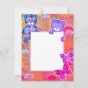 Teddy Bär, Baby Feiertagskarte