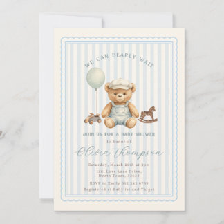 Teddy-Bär-Baby-Party-Einladung Einladung