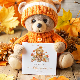 Teddy-Bär-Baby-Party zum Herbst Serviette