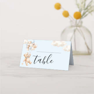 Teddy-Bär-Baby-Shower-Platzkarten-Tischzelt Platzkarte