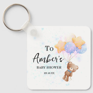 Teddy-Bär-Baby-Shower-Schlüsselanhänger Schlüsselanhänger