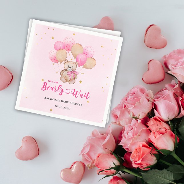 Teddy Bär Babydusche Servietten (Von Creator hochgeladen)